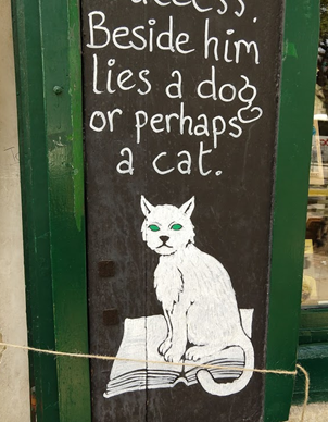 Sign in front of Shakespeare and Company